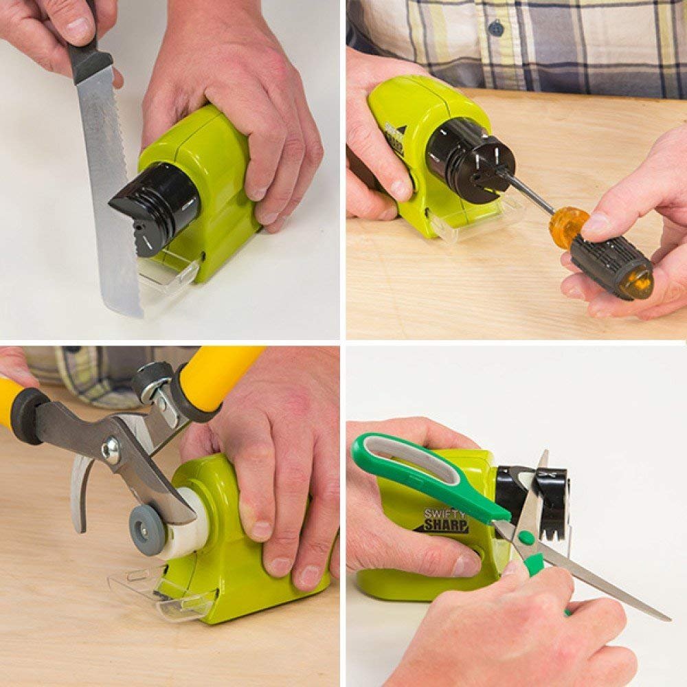 Swifty Tool Sharpener™ | Cordless Electric Knife, Scissor & Household Tool Sharpener
