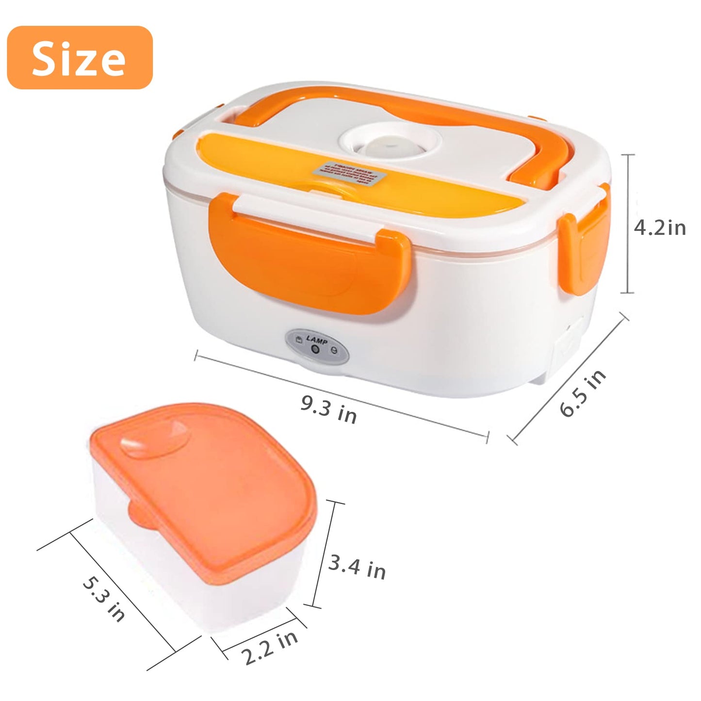 Portable Electric Heated Lunch Box | Fast Food Warmer for Car, Office & Travel