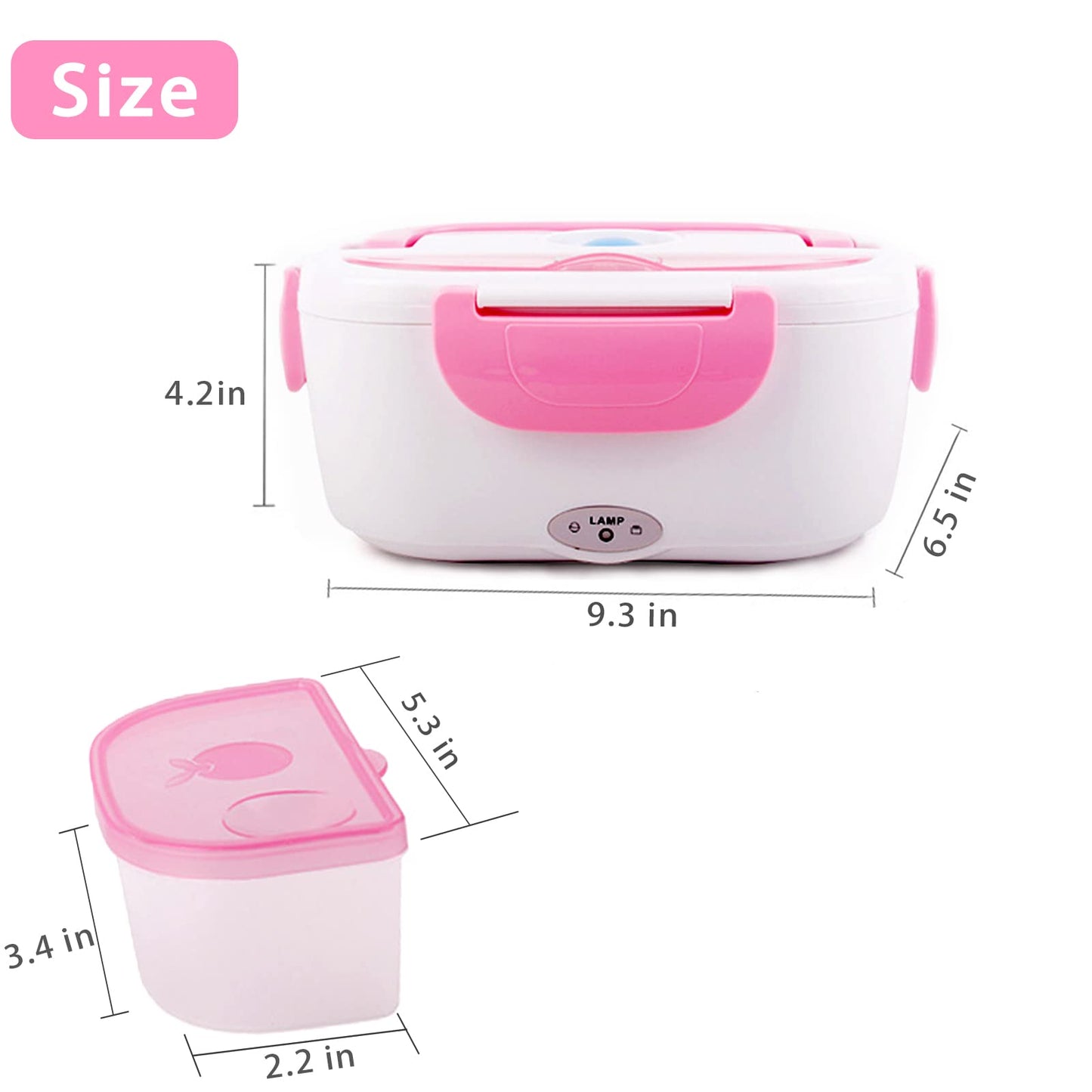 Portable Electric Heated Lunch Box | Fast Food Warmer for Car, Office & Travel