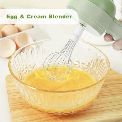 4-in-1 Smart Mini Chopper – Chop, Blend, Mix & Prep in Seconds (USB Rechargeable)