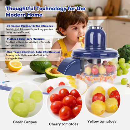 Automatic Fruit Peeler Machine – Peel Grapes & Cherry Tomatoes in Seconds