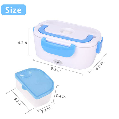 Portable Electric Heated Lunch Box | Fast Food Warmer for Car, Office & Travel