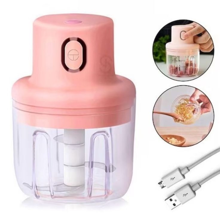 Wireless Mini Food Chopper 250ml – Cordless Electric Vegetable & Garlic Cutter | Fast Kitchen Gadget