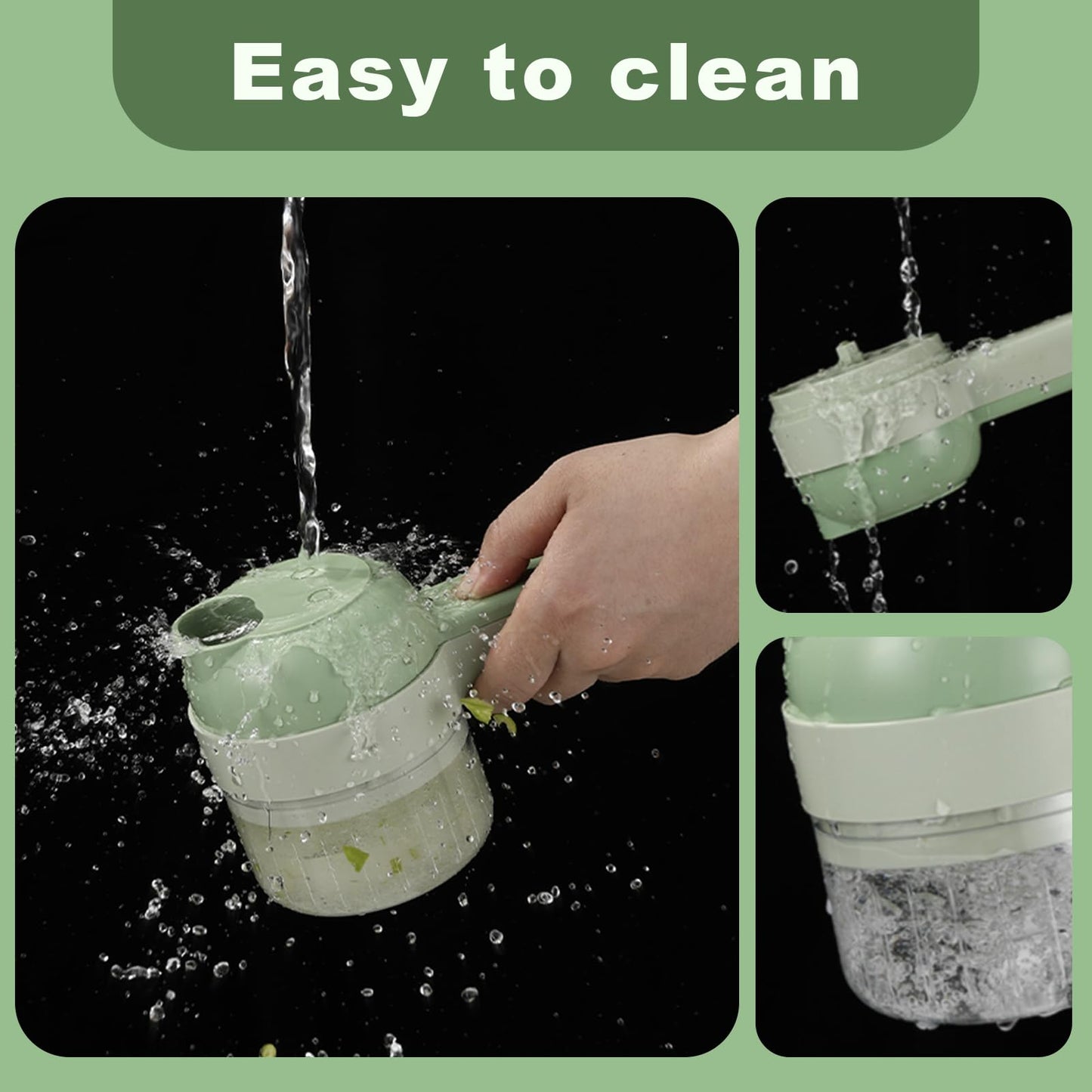 4-in-1 Smart Mini Chopper – Chop, Blend, Mix & Prep in Seconds (USB Rechargeable)