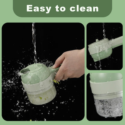 4-in-1 Smart Mini Chopper – Chop, Blend, Mix & Prep in Seconds (USB Rechargeable)