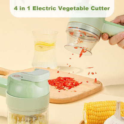 4-in-1 Smart Mini Chopper – Chop, Blend, Mix & Prep in Seconds (USB Rechargeable)