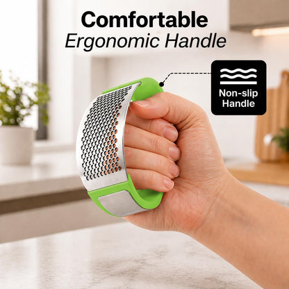 Crush Garlic in Seconds™ | Premium Stainless Steel Garlic Press & Ginger Mincer