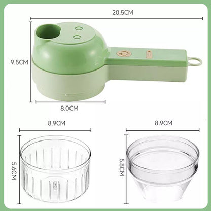 4-in-1 Smart Mini Chopper – Chop, Blend, Mix & Prep in Seconds (USB Rechargeable)