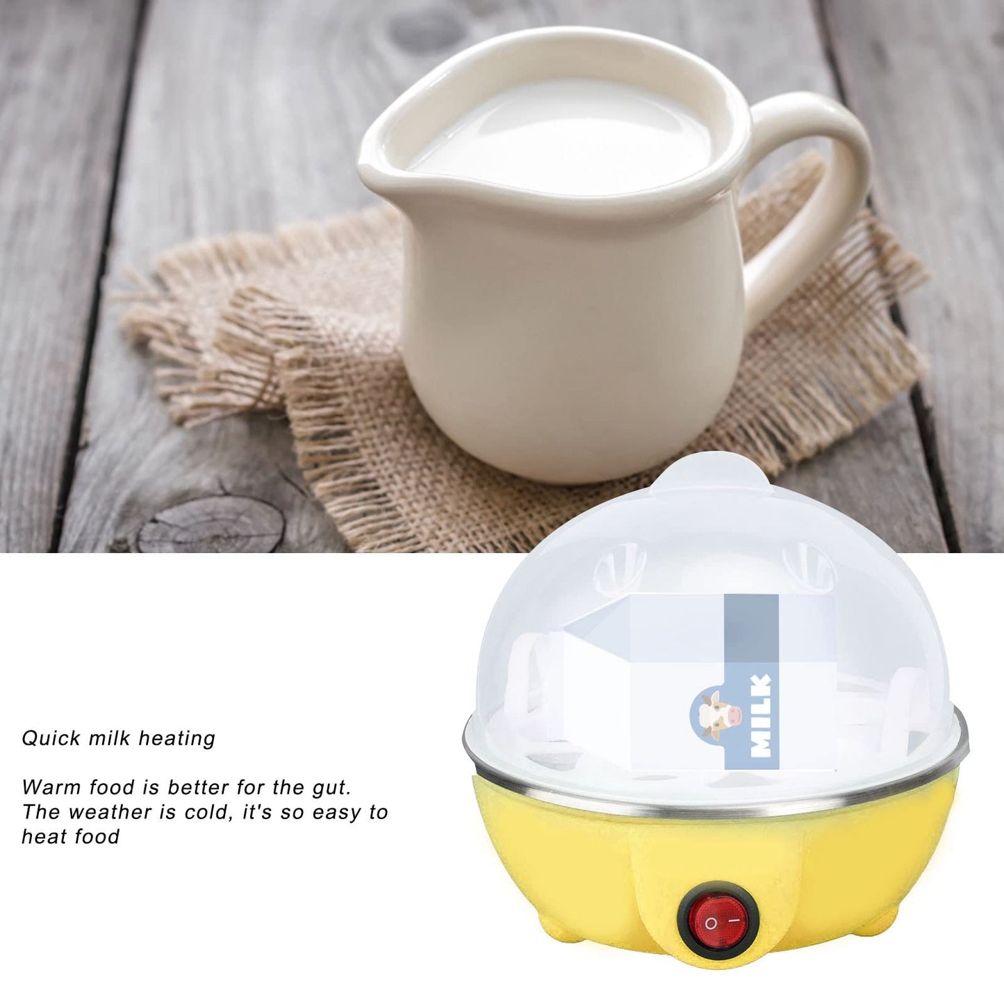 6-Egg Electric Steamer Cooker – Fast Microwave Egg Boiler