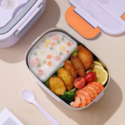 Portable Electric Heated Lunch Box | Fast Food Warmer for Car, Office & Travel