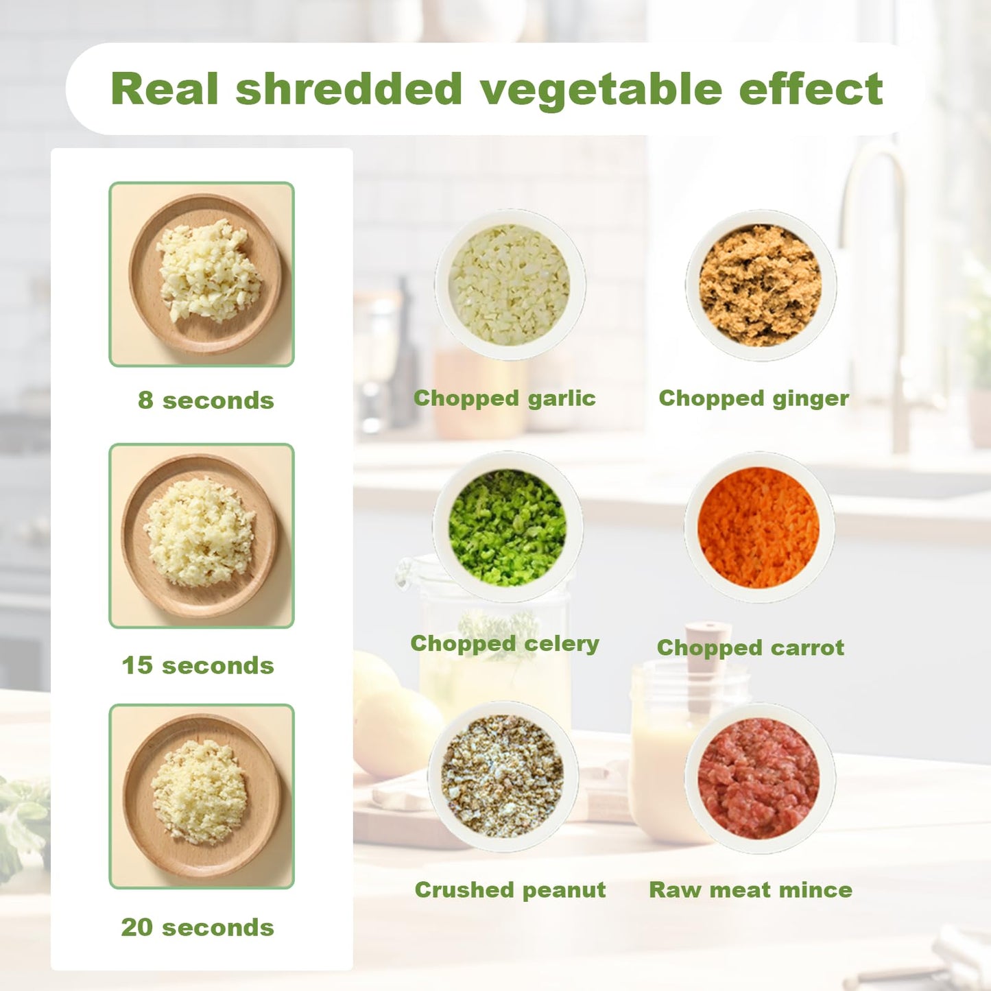 4-in-1 Smart Mini Chopper – Chop, Blend, Mix & Prep in Seconds (USB Rechargeable)